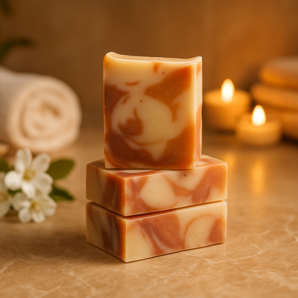Calm & Destress - Patchouli, Orange & Clove Botanical Soap infused with Ashwaganda